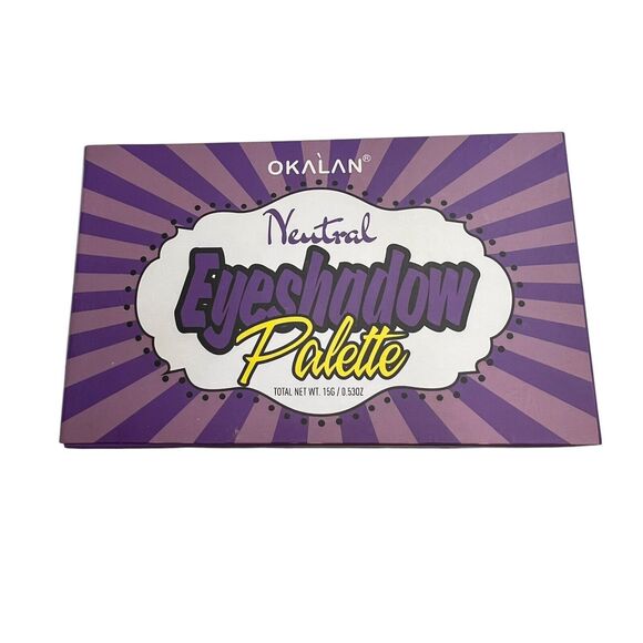 OKALAN Neutral Eyeshadow Palette 15 Colors Makeup Cosmetic Eye Shadow 0.53 oz - Picture 5 of 8